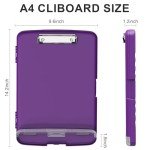 Heavy Duty Purple Clipboard with Storage Box