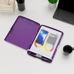Heavy Duty Purple Clipboard with Storage Box