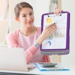 Heavy Duty Purple Clipboard with Storage Box