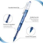 EYEYE Quick-Dry Rollerball Pens, Assorted Colors
