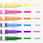 EYEYE Aesthetic Clear View Highlighters - 6 Pack