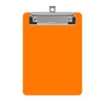 Mini Orange Clipboard - 5x7 Plastic for School