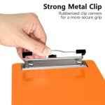 Mini Orange Clipboard - 5x7 Plastic for School