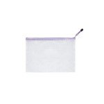 Big Mesh Zipper Pouches for School Supplies - Purple