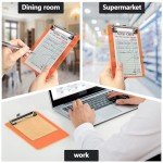 Mini Orange Clipboard - 5x7 Plastic for School