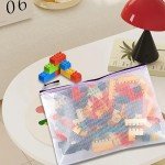 Big Mesh Zipper Pouches for School Supplies - Purple