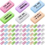 180 Pcs Cute Motivational Erasers for Kids