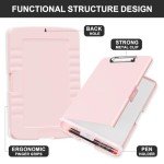 Pink Heavy Duty Clipboard with Storage Box