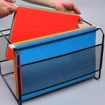 50 Pack Black Hanging File Folders with Tabs