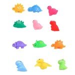 Dinosaur Cartoon Erasers - 12 Cute Designs