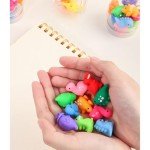 Dinosaur Cartoon Erasers - 12 Cute Designs