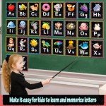 Black ABC Alphabet Wall Chart for Classrooms