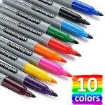 WOSWEL 50 Pack Assorted Fine Tip Permanent Markers