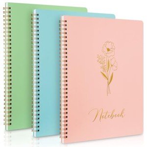 Spiral Notebook Set - Lined, 3-Pack, 27x20 cm