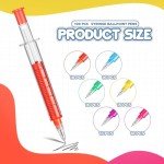Colorful Retractable Syringe Pens - 100 Pack