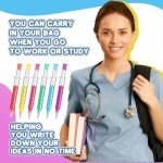 Colorful Retractable Syringe Pens - 100 Pack