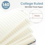 ZOTIA A5 Floral Spiral Journal Notebook - 140 Pages