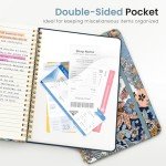 ZOTIA A5 Floral Spiral Journal Notebook - 140 Pages