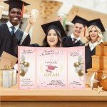 2025 Graduation Guest Book – Pink Sign-In Decor