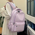 Cute Purple Backpack for School and Travel