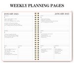 2025 Pink Weekly & Monthly Academic Planner