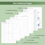 2025 Pink Weekly & Monthly Academic Planner