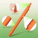 8-Pack Fine Point Gel Pens, Quick Dry Black Ink