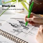 8-Pack Fine Point Gel Pens, Quick Dry Black Ink