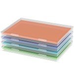 4-Pack Clear Paper Organizer for School & Crafts