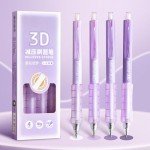4-Piece Cute Gel Ink Pens Set - Purple