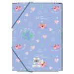 Dohe Pink Panther School Folder with Clips and Bands