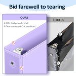 6 Pack Durable 0.5 Inch 3 Ring Binders