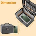 Vilcjson Portable Combination Lock Box - Black