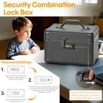 Vilcjson Portable Combination Lock Box - Black