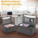 Vilcjson Portable Combination Lock Box - Black