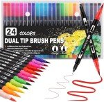 EBOT Dual Markers Set - 24 Colors for Art
