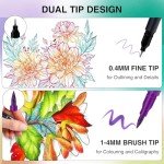EBOT Dual Markers Set - 24 Colors for Art