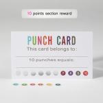 Reward Punch Cards for Classroom Incentives (200 Pack)