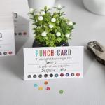 Reward Punch Cards for Classroom Incentives (200 Pack)