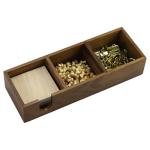 Bamboo Sticky Note and Pencil Holder Organizer