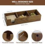 Bamboo Sticky Note and Pencil Holder Organizer