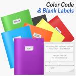 Soeez 6 Pack Heavy Duty Colored Plastic Folders