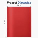 Soeez 6 Pack Heavy Duty Colored Plastic Folders