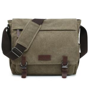 Vintage Army Green Messenger Bag for Laptops