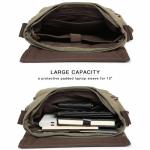 Vintage Army Green Messenger Bag for Laptops