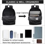 SUPACOOL Casual USB Charging Laptop Backpack Black