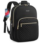 LOVEVOOK Black Laptop Backpack Purse for Women
