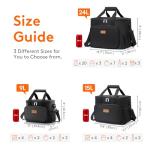 Lifewit Insulated Lunch Bag for Adults, Black