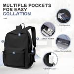 Cute Waterproof Black School Backpack for Everyone