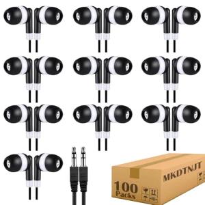 Bulk Earbuds for Kids Classroom - 100 Pack